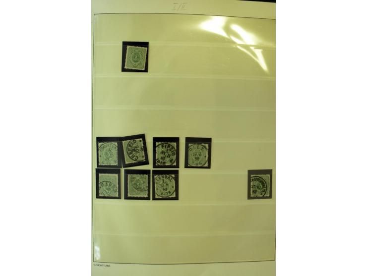1180/89, Pfennig, gestempelte, postfrische und ungebrauchte Sammlung, teils auf Briefstücken und Briefen, dabei Mi.-Nr. 39 ha