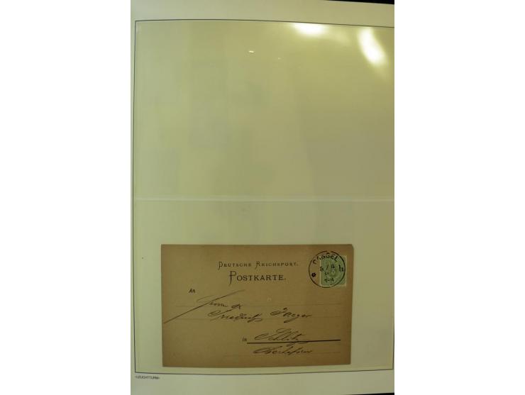 1180/89, Pfennig, gestempelte, postfrische und ungebrauchte Sammlung, teils auf Briefstücken und Briefen, dabei Mi.-Nr. 39 ha