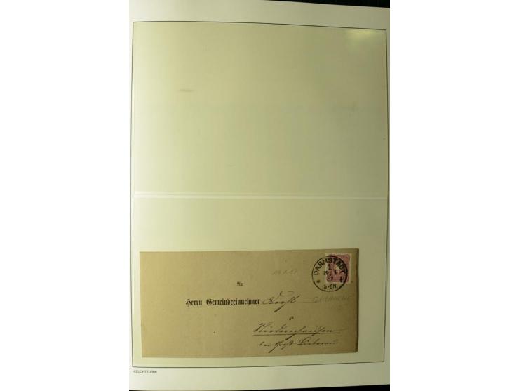1180/89, Pfennig, gestempelte, postfrische und ungebrauchte Sammlung, teils auf Briefstücken und Briefen, dabei Mi.-Nr. 39 ha