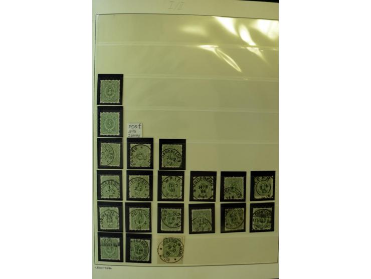 1180/89, Pfennig, gestempelte, postfrische und ungebrauchte Sammlung, teils auf Briefstücken und Briefen, dabei Mi.-Nr. 39 ha