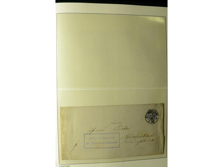 1180/89, Pfennig, gestempelte, postfrische und ungebrauchte Sammlung, teils auf Briefstücken und Briefen, dabei Mi.-Nr. 39 ha