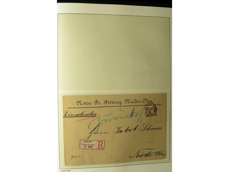 1180/89, Pfennig, gestempelte, postfrische und ungebrauchte Sammlung, teils auf Briefstücken und Briefen, dabei Mi.-Nr. 39 ha