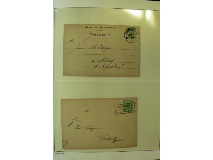 1180/89, Pfennig, gestempelte, postfrische und ungebrauchte Sammlung, teils auf Briefstücken und Briefen, dabei Mi.-Nr. 39 ha