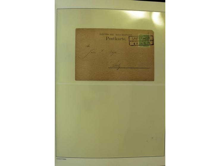 1180/89, Pfennig, gestempelte, postfrische und ungebrauchte Sammlung, teils auf Briefstücken und Briefen, dabei Mi.-Nr. 39 ha