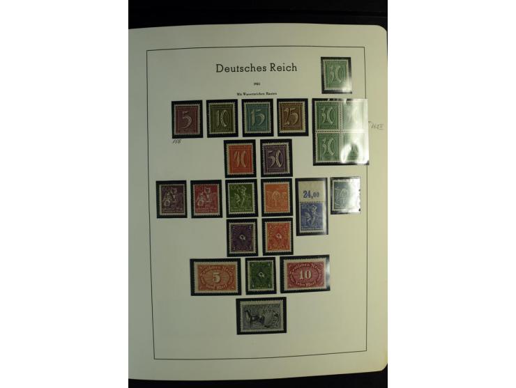 1900/45, postfrische und ungebrauchte reichhaltige Sammlung mit guten Werten, Sätzen und Blocks