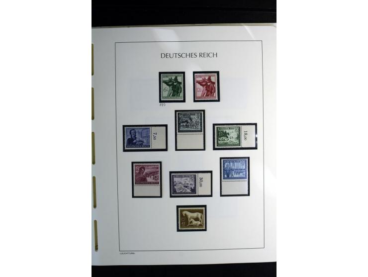 1900/45, postfrische und ungebrauchte reichhaltige Sammlung mit guten Werten, Sätzen und Blocks