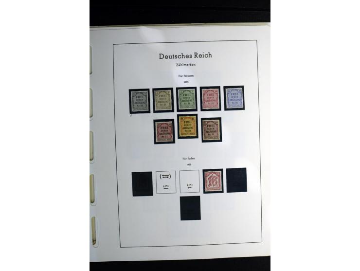 1900/45, postfrische und ungebrauchte reichhaltige Sammlung mit guten Werten, Sätzen und Blocks