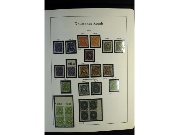 1900/45, postfrische und ungebrauchte reichhaltige Sammlung mit guten Werten, Sätzen und Blocks