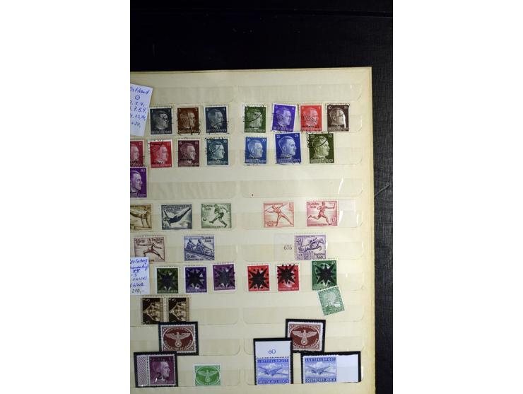 1900/45, postfrische und ungebrauchte reichhaltige Sammlung mit guten Werten, Sätzen und Blocks