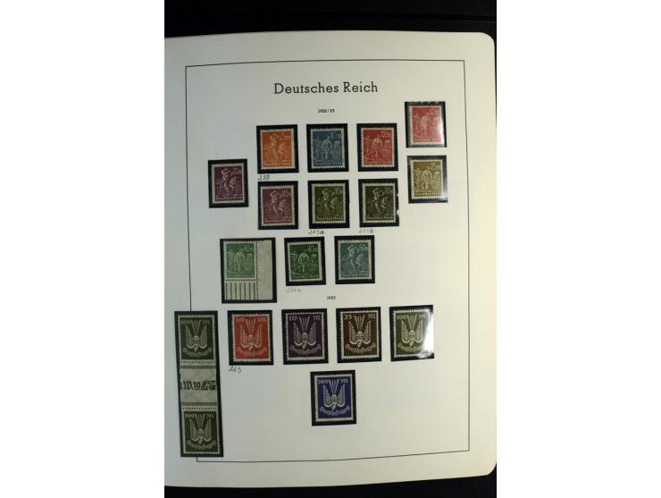1900/45, postfrische und ungebrauchte reichhaltige Sammlung mit guten Werten, Sätzen und Blocks
