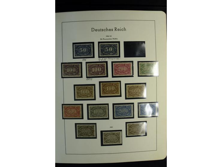 1900/45, postfrische und ungebrauchte reichhaltige Sammlung mit guten Werten, Sätzen und Blocks