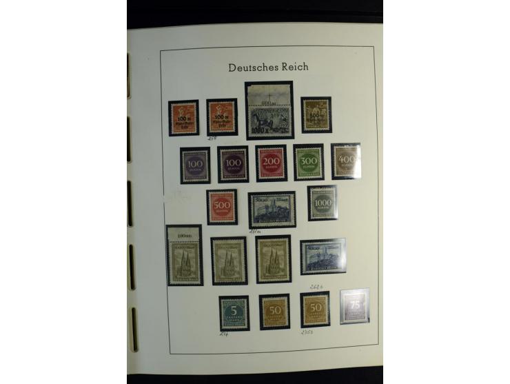 1900/45, postfrische und ungebrauchte reichhaltige Sammlung mit guten Werten, Sätzen und Blocks