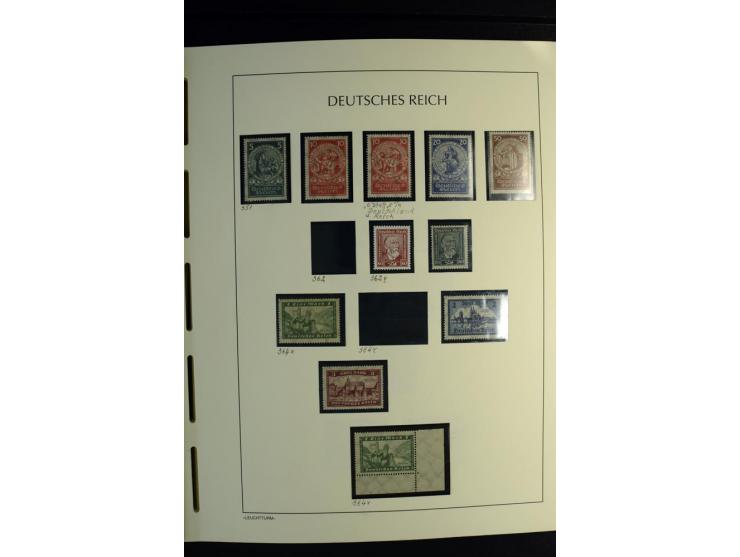 1900/45, postfrische und ungebrauchte reichhaltige Sammlung mit guten Werten, Sätzen und Blocks
