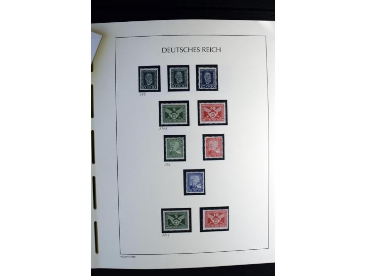 1900/45, postfrische und ungebrauchte reichhaltige Sammlung mit guten Werten, Sätzen und Blocks