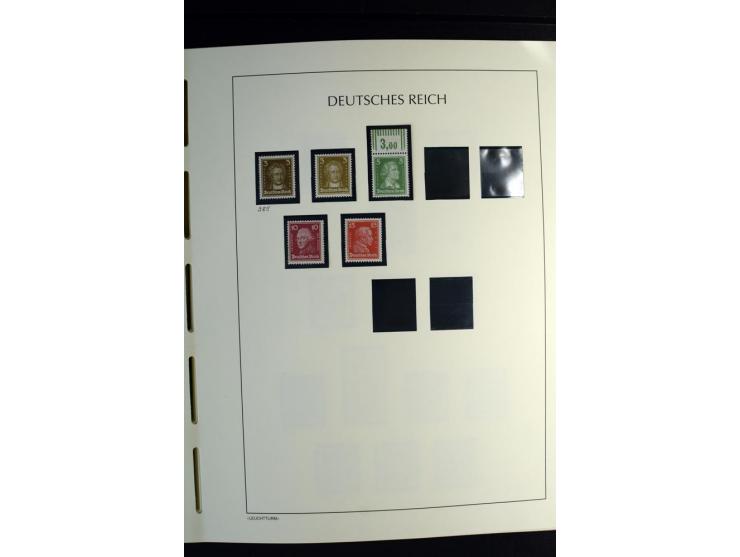 1900/45, postfrische und ungebrauchte reichhaltige Sammlung mit guten Werten, Sätzen und Blocks