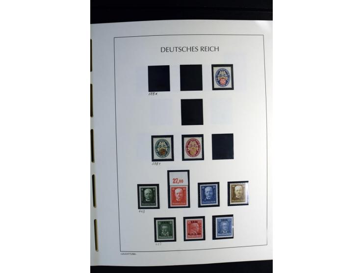 1900/45, postfrische und ungebrauchte reichhaltige Sammlung mit guten Werten, Sätzen und Blocks