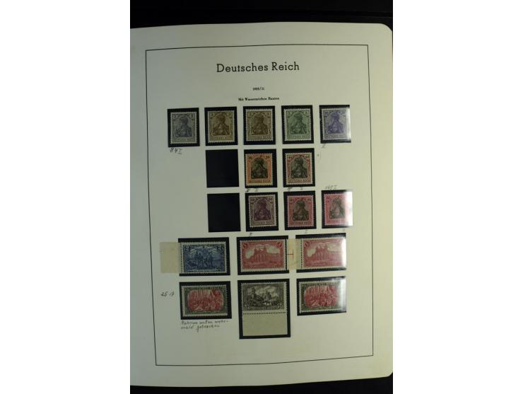1900/45, postfrische und ungebrauchte reichhaltige Sammlung mit guten Werten, Sätzen und Blocks