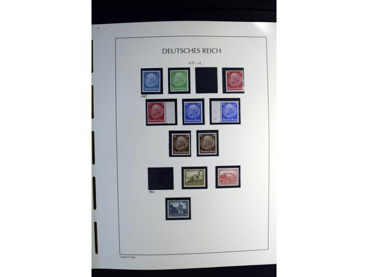 1900/45, postfrische und ungebrauchte reichhaltige Sammlung mit guten Werten, Sätzen und Blocks