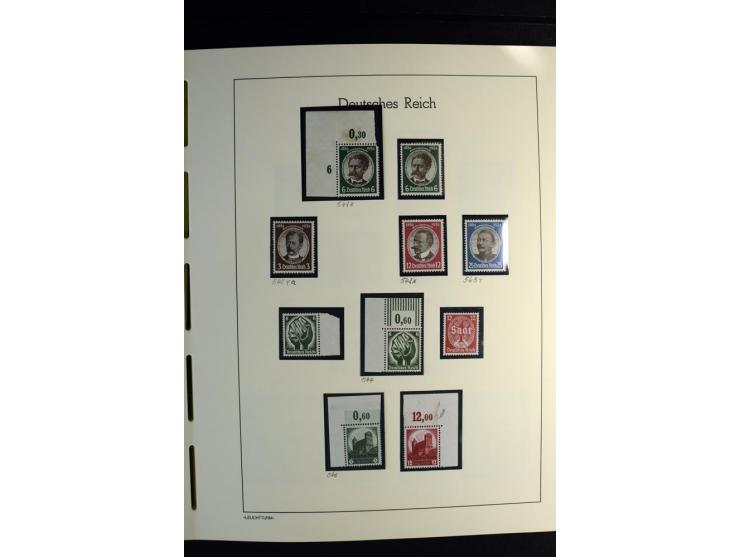 1900/45, postfrische und ungebrauchte reichhaltige Sammlung mit guten Werten, Sätzen und Blocks