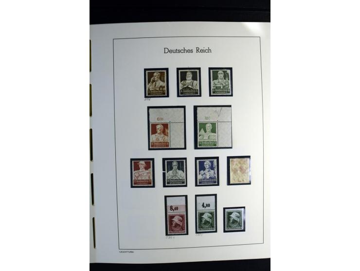 1900/45, postfrische und ungebrauchte reichhaltige Sammlung mit guten Werten, Sätzen und Blocks