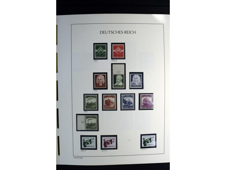 1900/45, postfrische und ungebrauchte reichhaltige Sammlung mit guten Werten, Sätzen und Blocks
