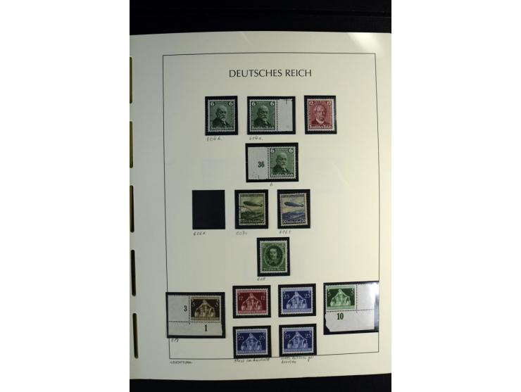 1900/45, postfrische und ungebrauchte reichhaltige Sammlung mit guten Werten, Sätzen und Blocks