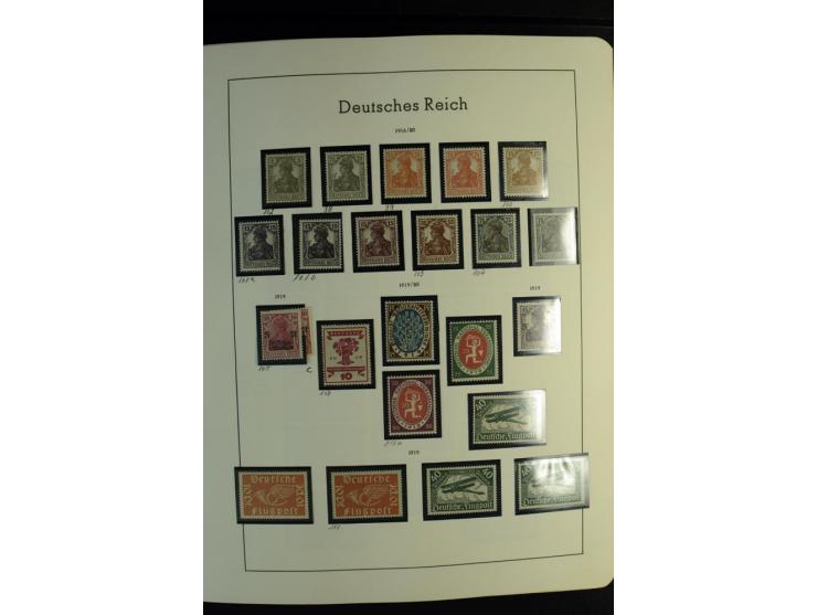 1900/45, postfrische und ungebrauchte reichhaltige Sammlung mit guten Werten, Sätzen und Blocks