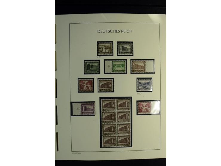 1900/45, postfrische und ungebrauchte reichhaltige Sammlung mit guten Werten, Sätzen und Blocks