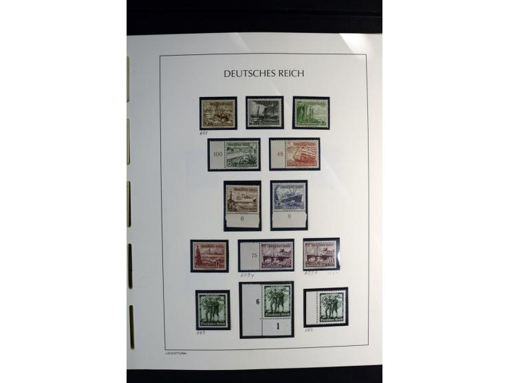1900/45, postfrische und ungebrauchte reichhaltige Sammlung mit guten Werten, Sätzen und Blocks