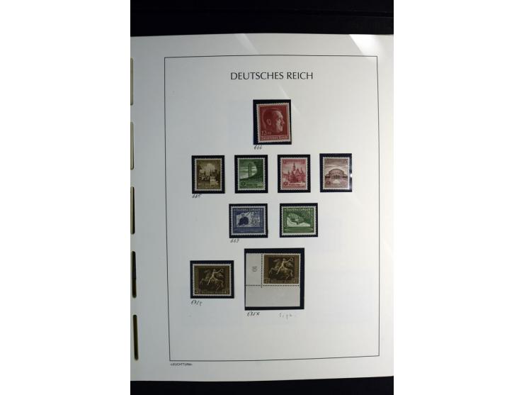 1900/45, postfrische und ungebrauchte reichhaltige Sammlung mit guten Werten, Sätzen und Blocks