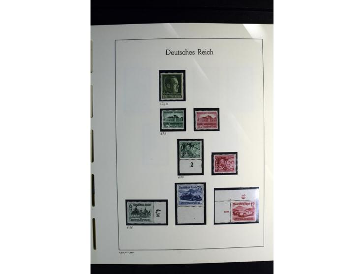 1900/45, postfrische und ungebrauchte reichhaltige Sammlung mit guten Werten, Sätzen und Blocks