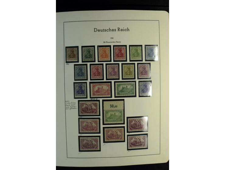 1900/45, postfrische und ungebrauchte reichhaltige Sammlung mit guten Werten, Sätzen und Blocks