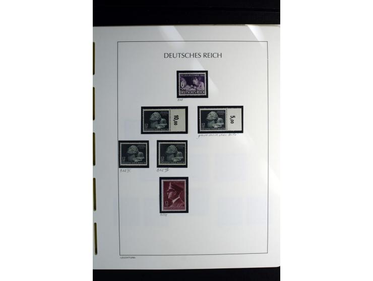 1900/45, postfrische und ungebrauchte reichhaltige Sammlung mit guten Werten, Sätzen und Blocks
