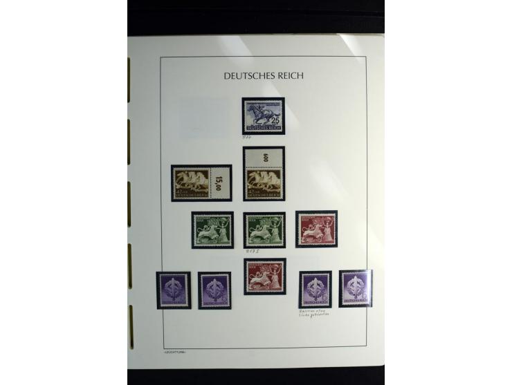 1900/45, postfrische und ungebrauchte reichhaltige Sammlung mit guten Werten, Sätzen und Blocks