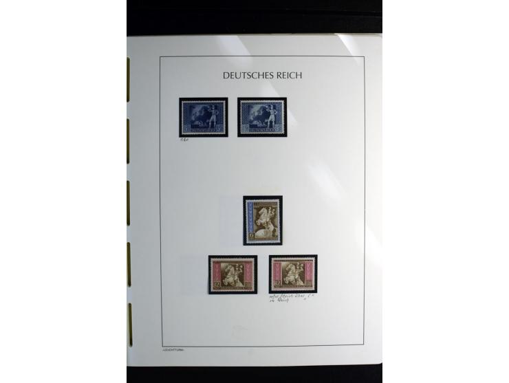 1900/45, postfrische und ungebrauchte reichhaltige Sammlung mit guten Werten, Sätzen und Blocks