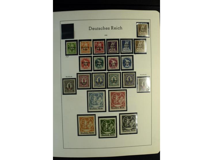1900/45, postfrische und ungebrauchte reichhaltige Sammlung mit guten Werten, Sätzen und Blocks