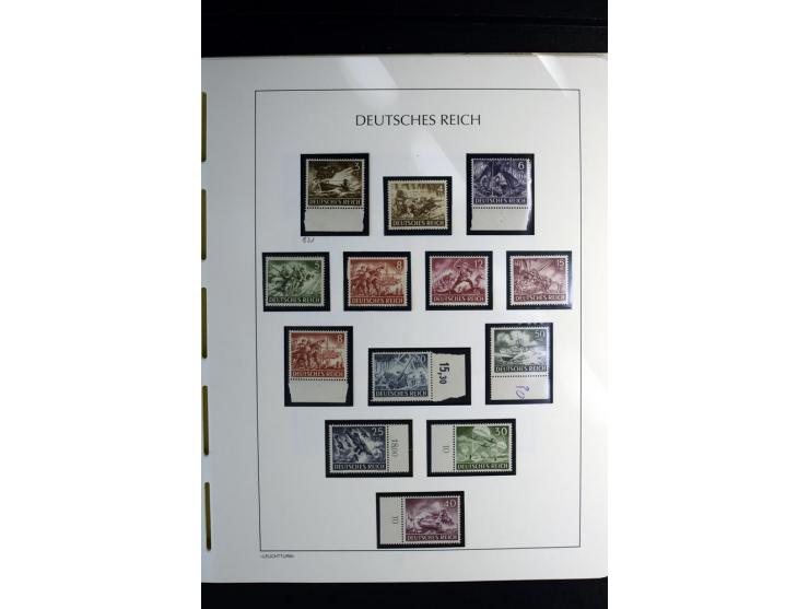 1900/45, postfrische und ungebrauchte reichhaltige Sammlung mit guten Werten, Sätzen und Blocks
