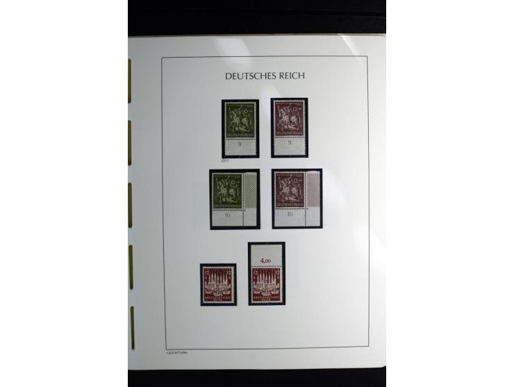 1900/45, postfrische und ungebrauchte reichhaltige Sammlung mit guten Werten, Sätzen und Blocks