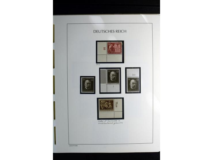 1900/45, postfrische und ungebrauchte reichhaltige Sammlung mit guten Werten, Sätzen und Blocks
