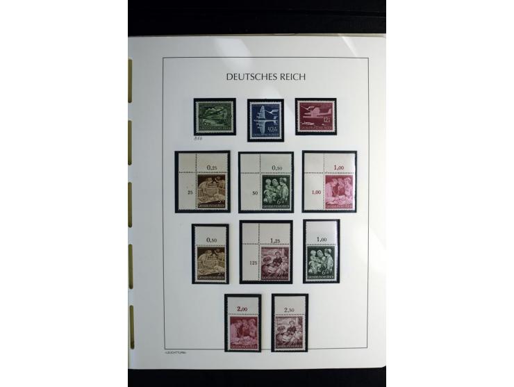 1900/45, postfrische und ungebrauchte reichhaltige Sammlung mit guten Werten, Sätzen und Blocks