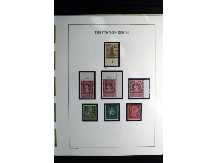 1900/45, postfrische und ungebrauchte reichhaltige Sammlung mit guten Werten, Sätzen und Blocks