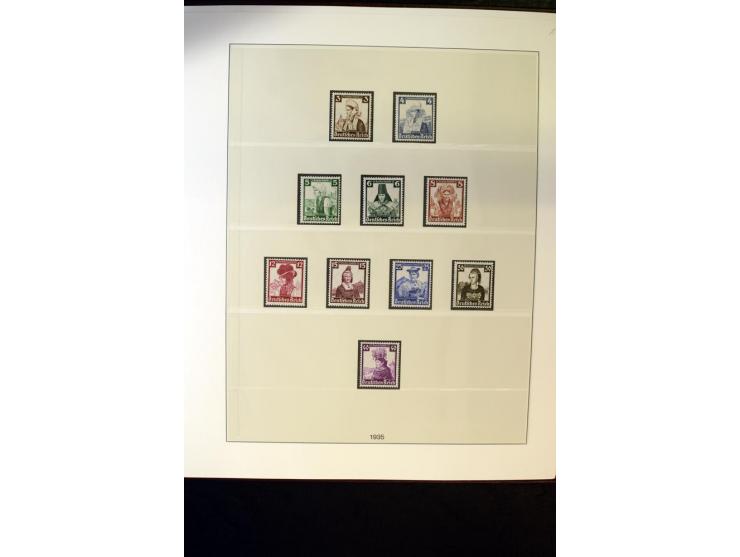1902/45, postfrische, ungebrauchte und oft zusätzlich gestempelte reichhaltige Sammlung, in den Hauptnummern komplett (IV nur