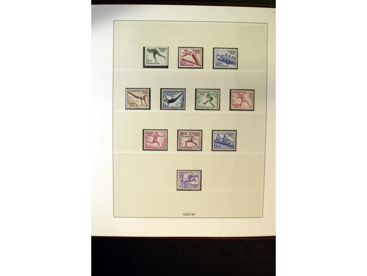 1902/45, postfrische, ungebrauchte und oft zusätzlich gestempelte reichhaltige Sammlung, in den Hauptnummern komplett (IV nur