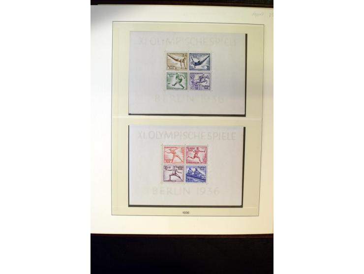 1902/45, postfrische, ungebrauchte und oft zusätzlich gestempelte reichhaltige Sammlung, in den Hauptnummern komplett (IV nur
