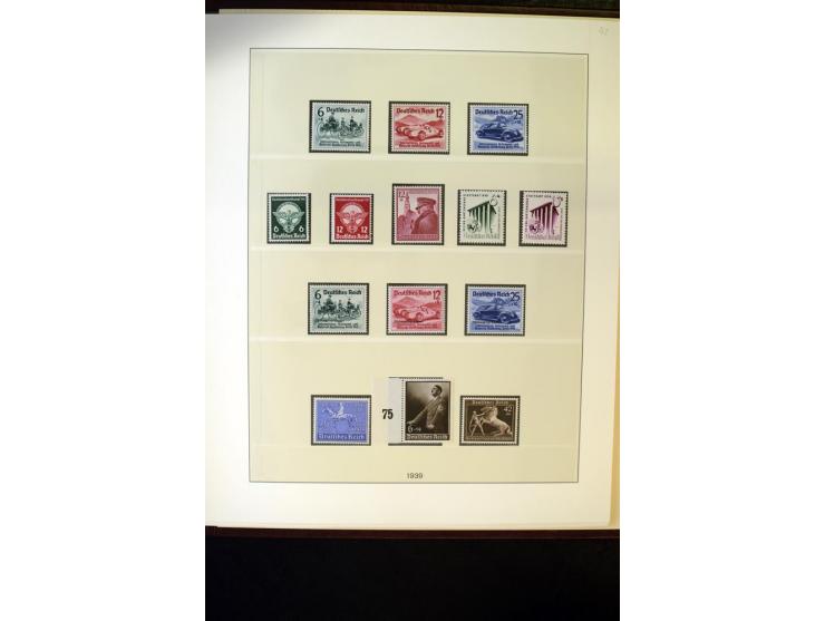 1902/45, postfrische, ungebrauchte und oft zusätzlich gestempelte reichhaltige Sammlung, in den Hauptnummern komplett (IV nur