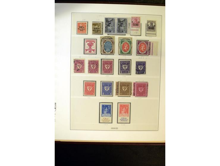 1902/45, postfrische, ungebrauchte und oft zusätzlich gestempelte reichhaltige Sammlung, in den Hauptnummern komplett (IV nur