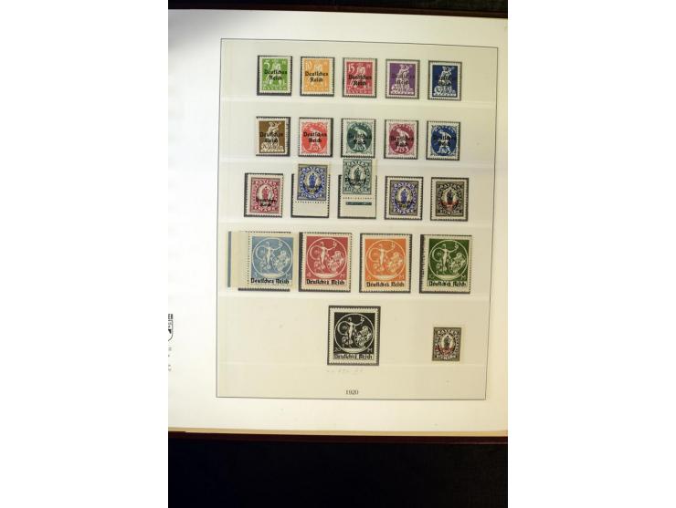 1902/45, postfrische, ungebrauchte und oft zusätzlich gestempelte reichhaltige Sammlung, in den Hauptnummern komplett (IV nur