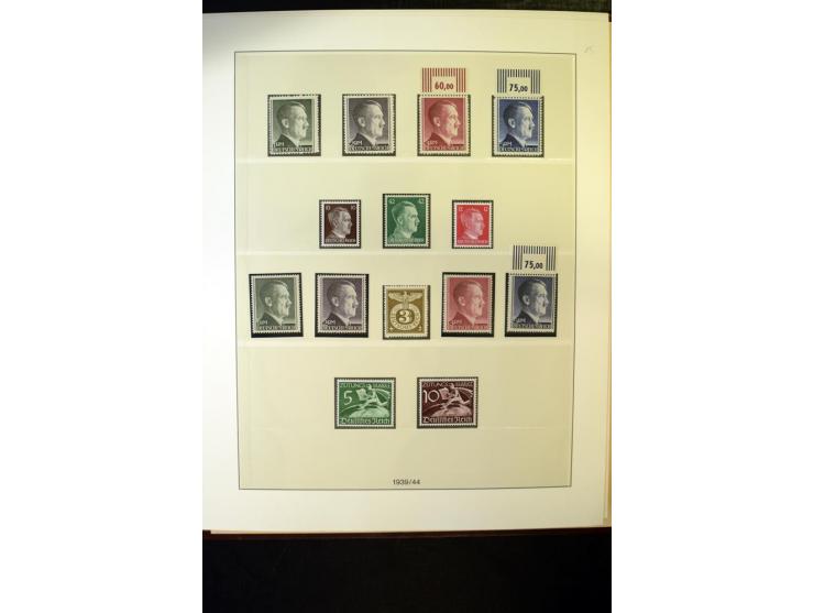 1902/45, postfrische, ungebrauchte und oft zusätzlich gestempelte reichhaltige Sammlung, in den Hauptnummern komplett (IV nur