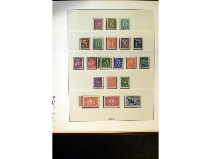 1902/45, postfrische, ungebrauchte und oft zusätzlich gestempelte reichhaltige Sammlung, in den Hauptnummern komplett (IV nur