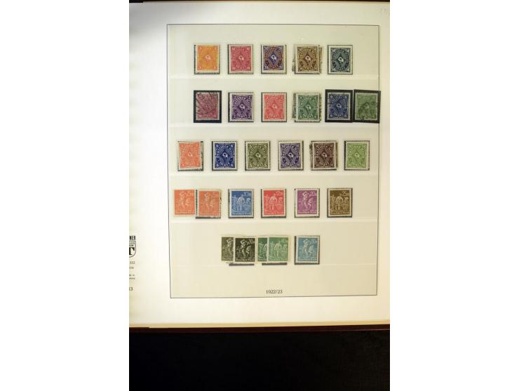 1902/45, postfrische, ungebrauchte und oft zusätzlich gestempelte reichhaltige Sammlung, in den Hauptnummern komplett (IV nur